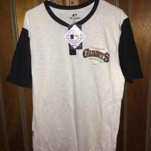 Mens NEW Fanatics MLB San Francisco Giants M Henley T-Shirt Official With Tags